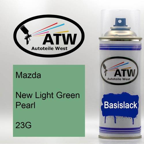 Mazda, New Light Green Pearl, 23G: 400ml Sprühdose, von ATW Autoteile West.